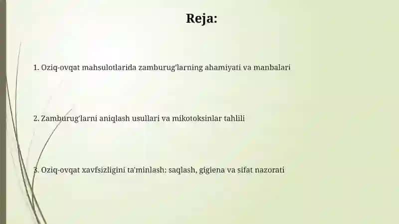 Oziq ovqat maxsulotlarni mikologik tekshirish 2
