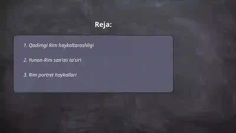 Qadimgi Rim haykaltaroshligi 2