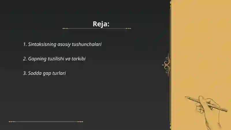 Sintaksis tilshunoslik 2