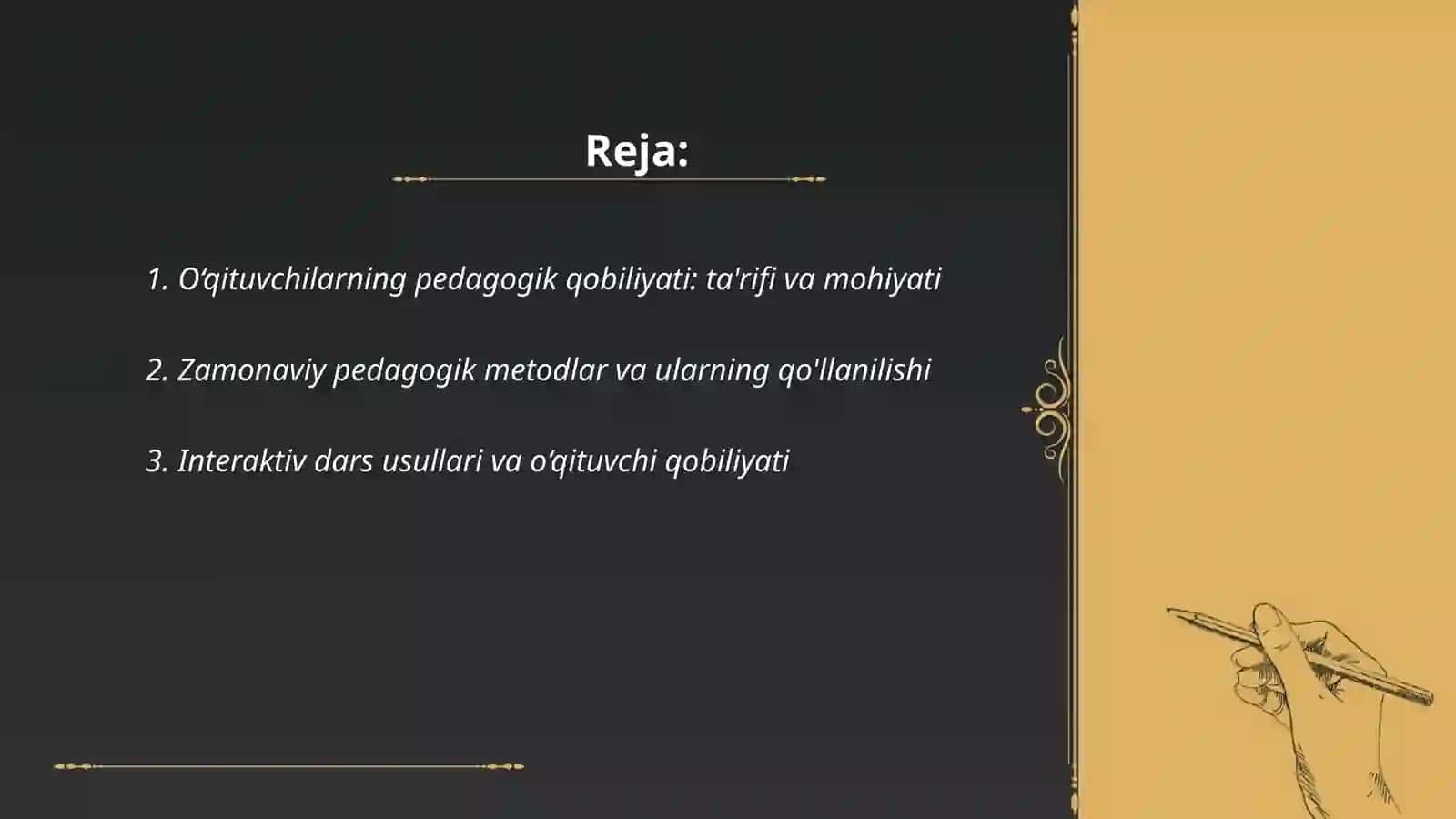 O‘qituvchilarning pedagogik qobiliyati 2