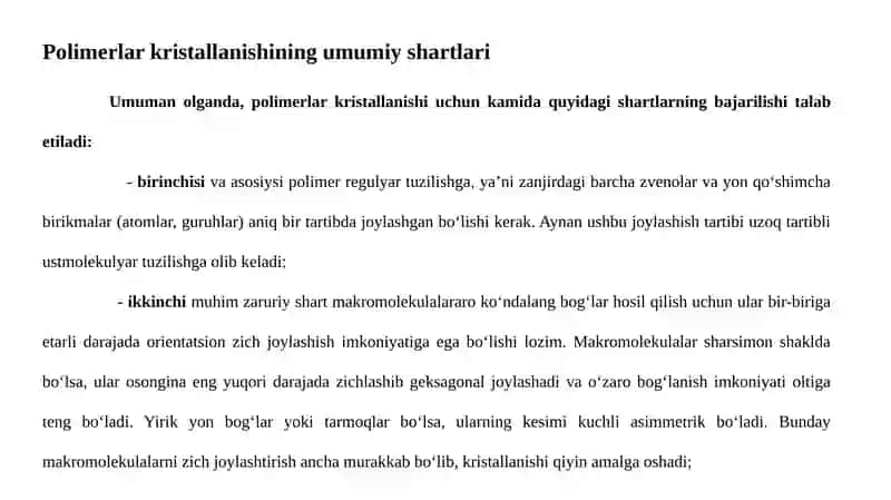 Polimerlarning Kristall Holati 2