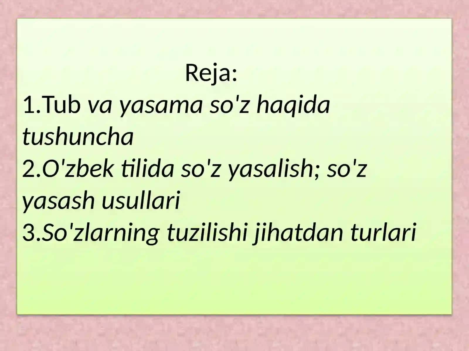 So’zlarning yasalishi 2