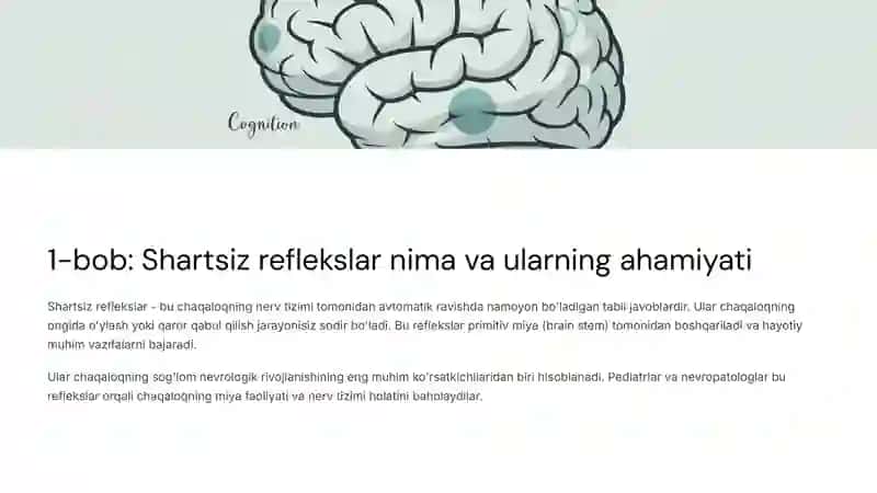 Yangi tug'ilgan chaqaloqlarning shartsiz reflekslari 2