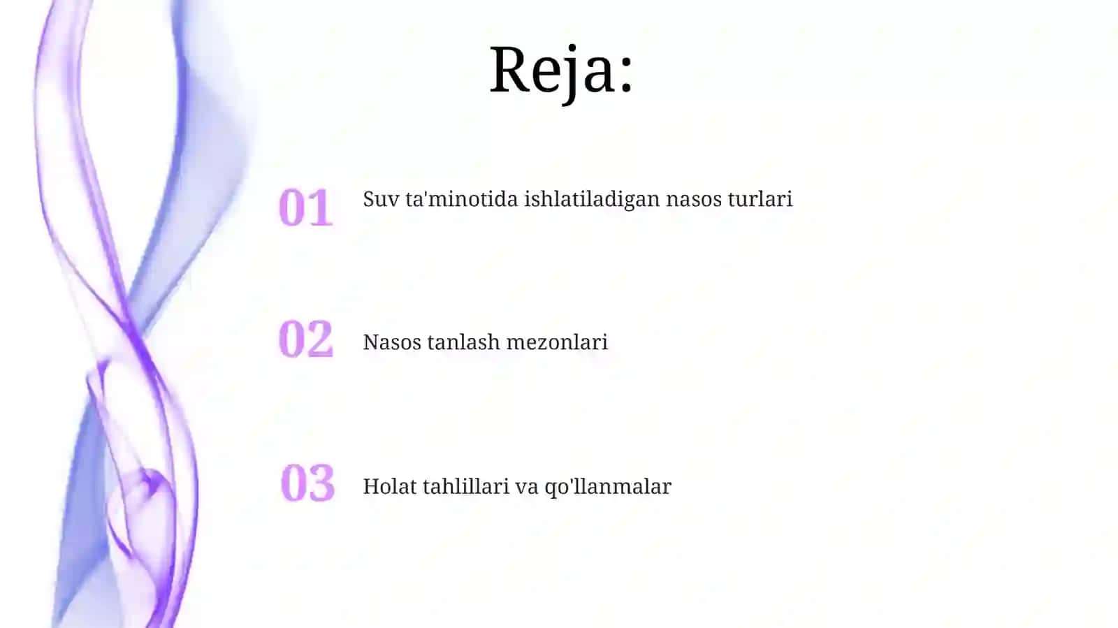 Suv ta'minotida ishlatiladigan nasos turlari 2