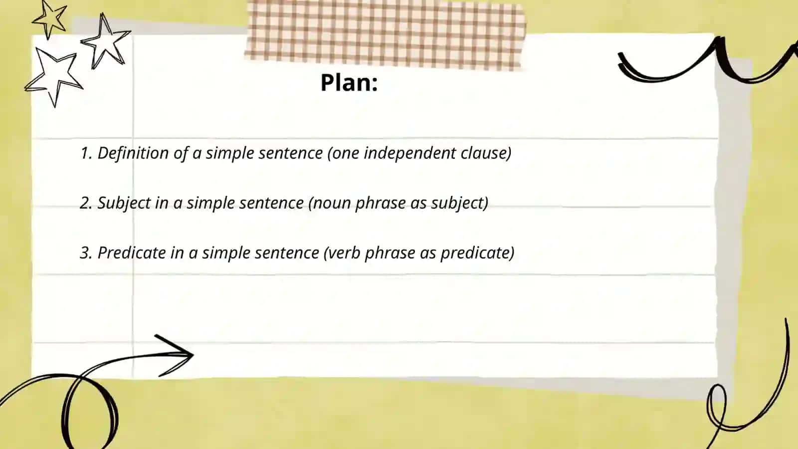 Sentence Structure. Simple Sentence 2