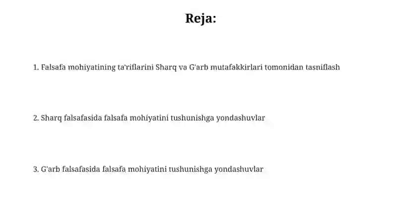Falsafaning Mohiyati 2
