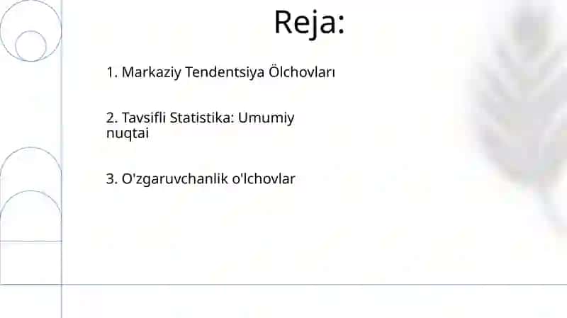 Tavsifiy statistikalar tahlili 2