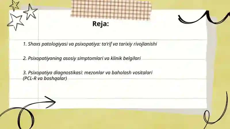 Shaxs patologiyasi-psixopatiyalar 2