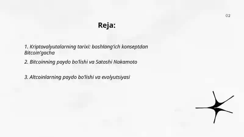 Kriptovalyutalar: tarixi va tasnifi 2