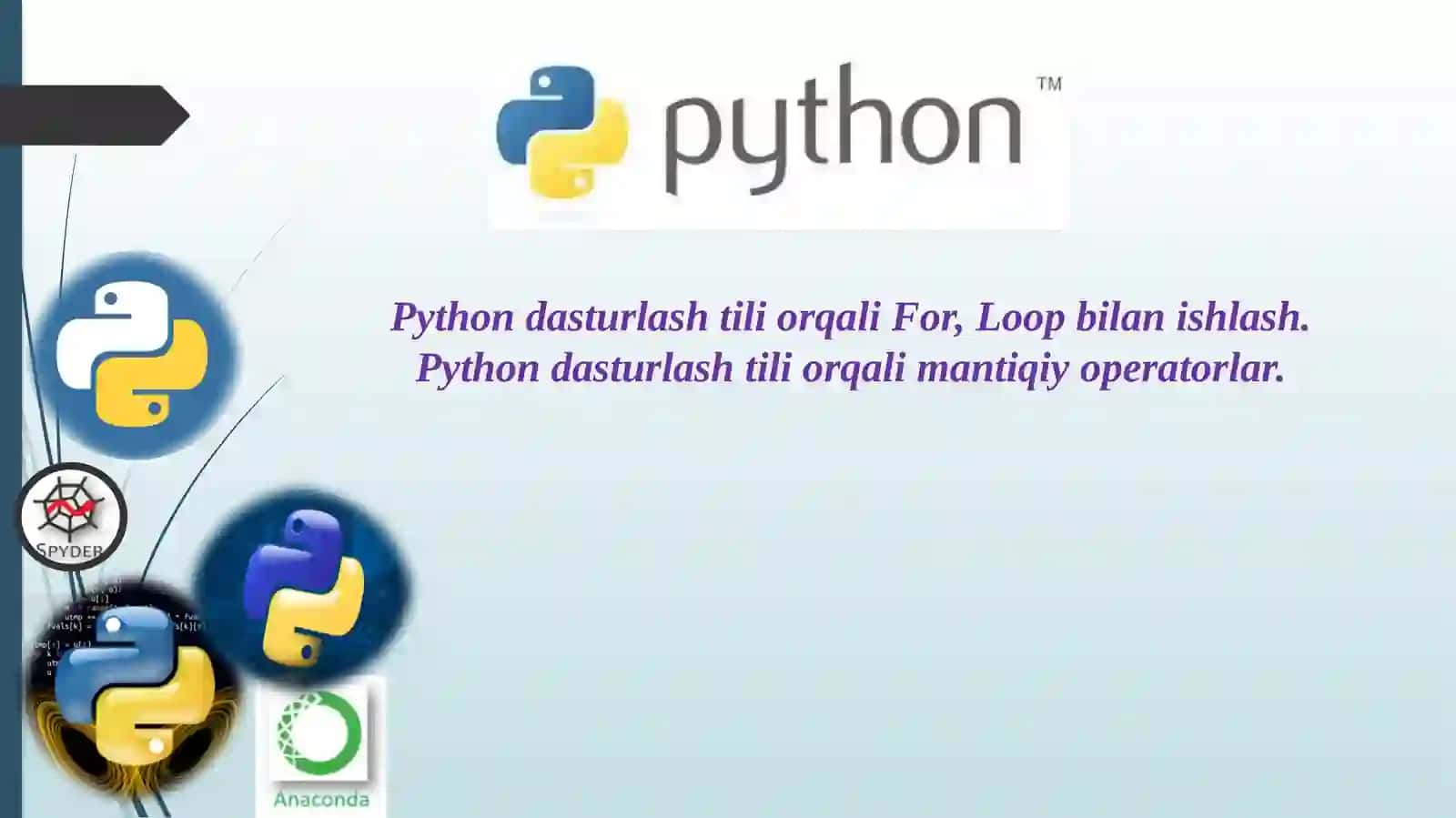 ZAMONAVIY DASTURLASH FANIDAN MUSTAQIL ISHI 2