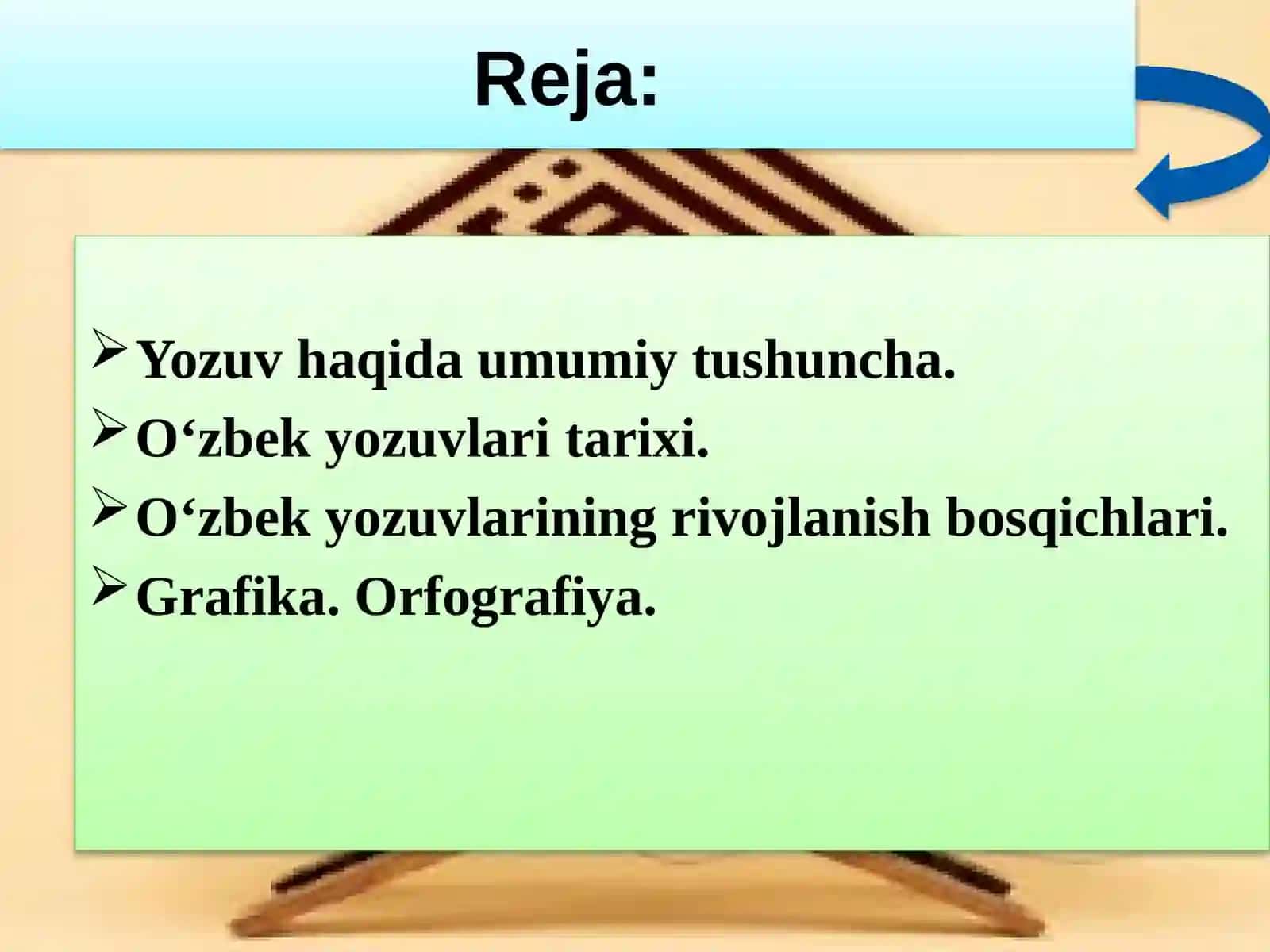 Yozuv Haqida Umumiy Tushuncha 2