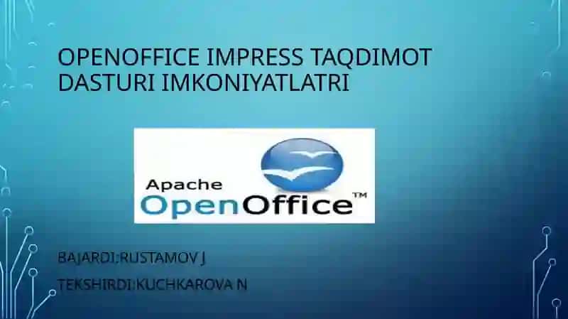 OpenOffice Impress Taqdimot Dasturi 2
