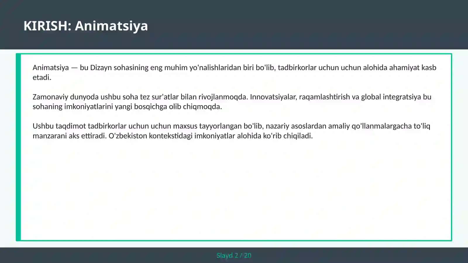 ANIMATSIYA 2