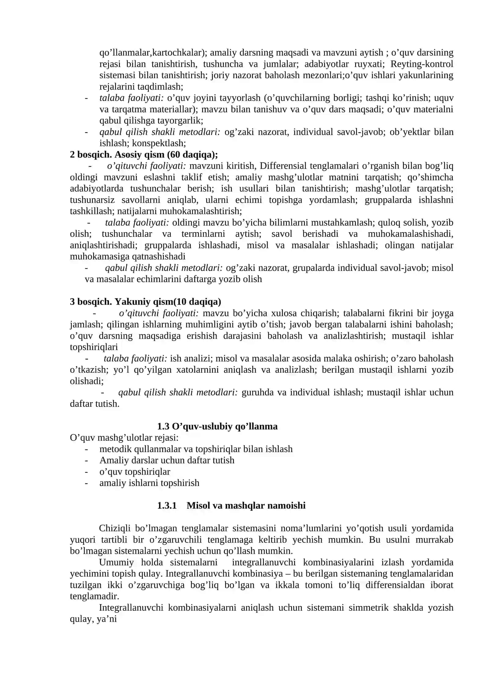 Chiziqli bo’lmagan tenglamalar sistemasi 2