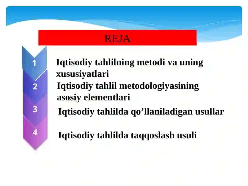IQTISODIY TAHLILNING METODLARI VA USULLARI 2