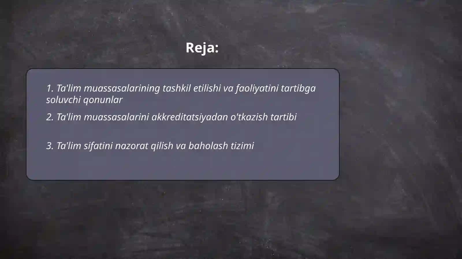 Ta'lim muassasasini boshqarishga doir meʼyoriy huquqiy hujjatlar 2