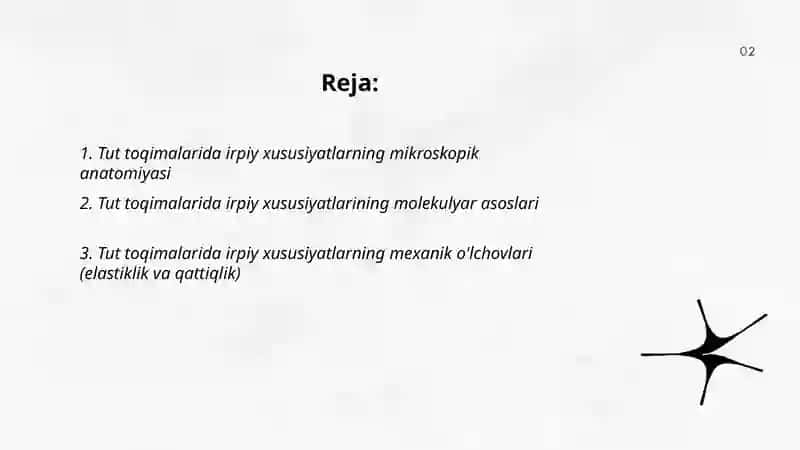 Tut toqimalarida irpiy xususiyatlari 2