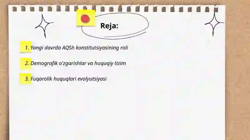 Yangi davrda AQSh huquqi 2