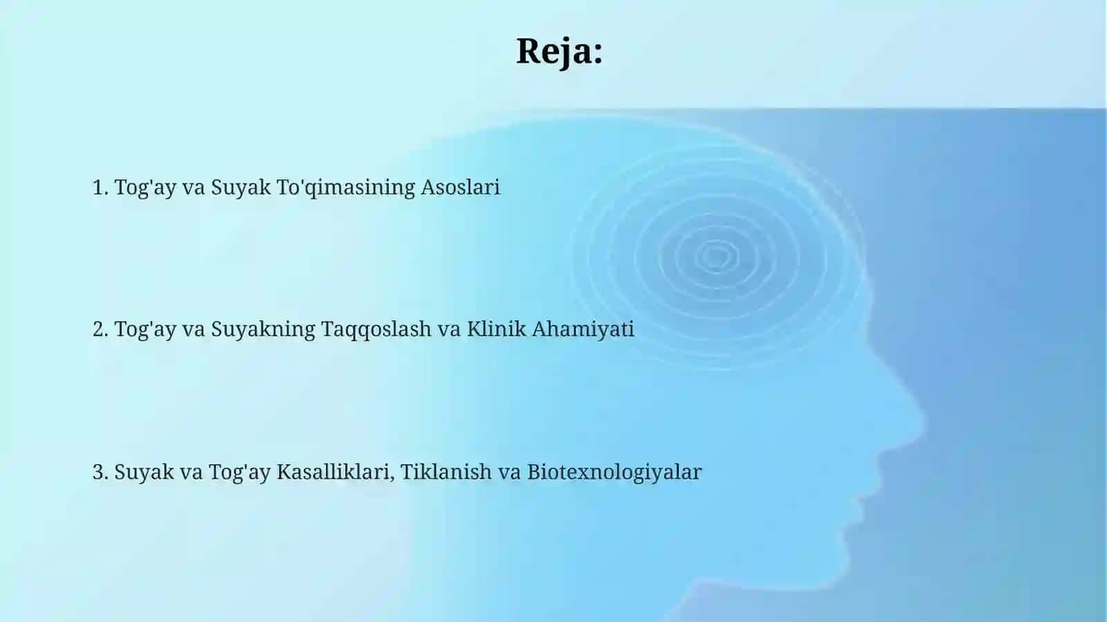To'g'ay va Suyak To'qimasi 2