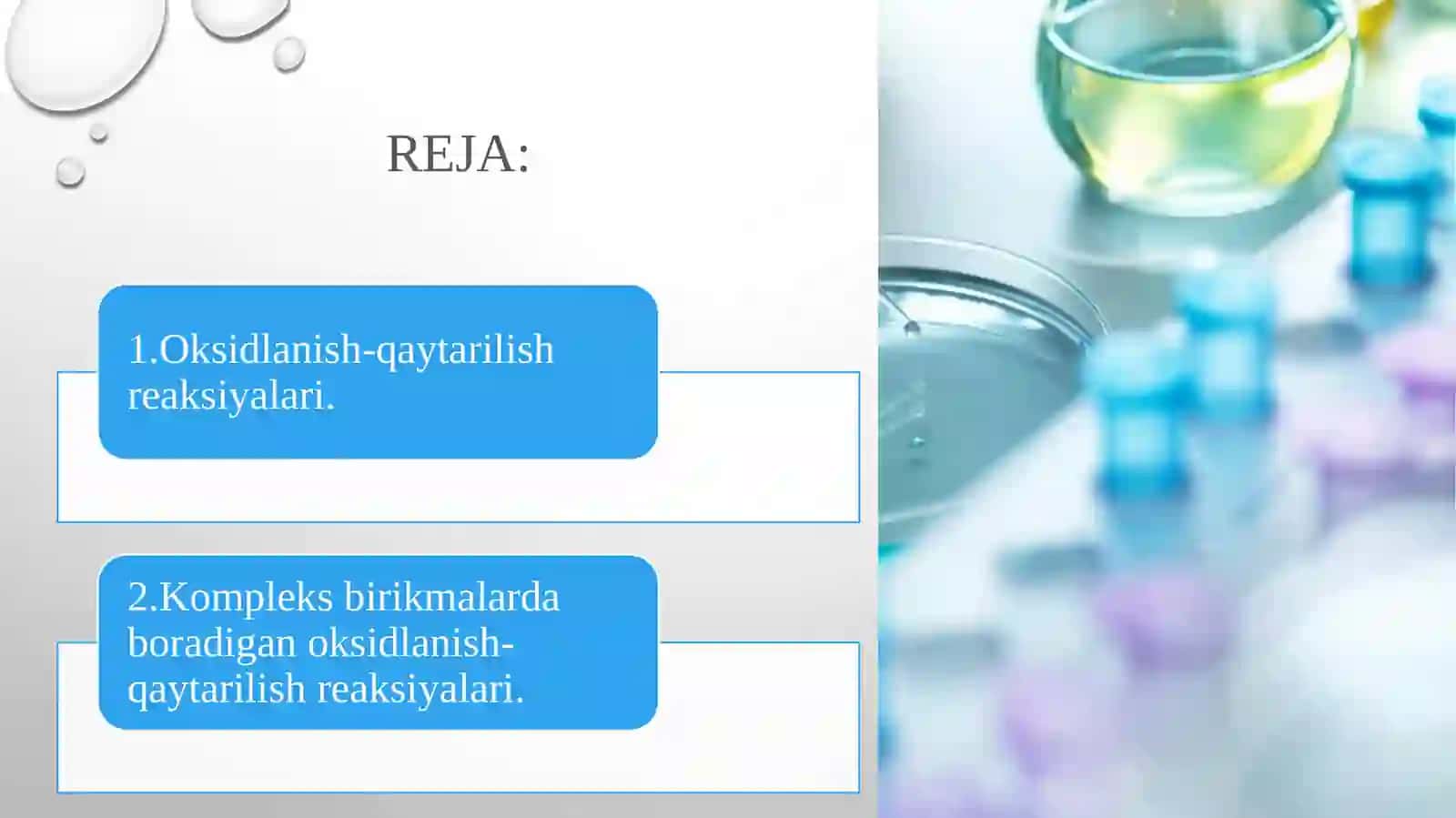 Kompleks birikmalarda boradigan oksidlanish-qaytarilish reaksiyalari 2