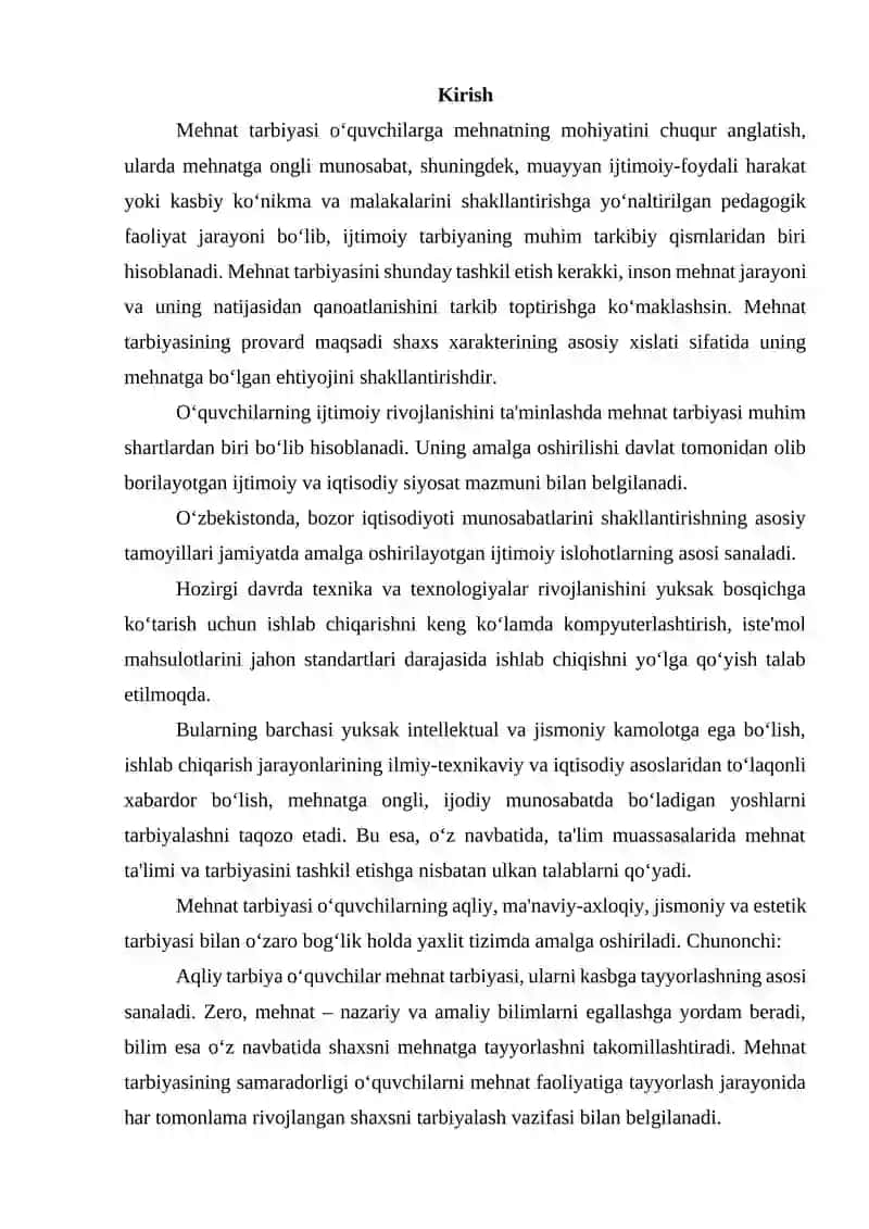 TARBIYADA O`QUVCHILARNING XULQINI SHAKLLANTIRISH VA KAMCHILIKLARNI TUZATISH USULLARI 2
