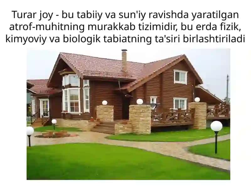 Turar-joylar va shaharlar dagi gigienik talablar 2