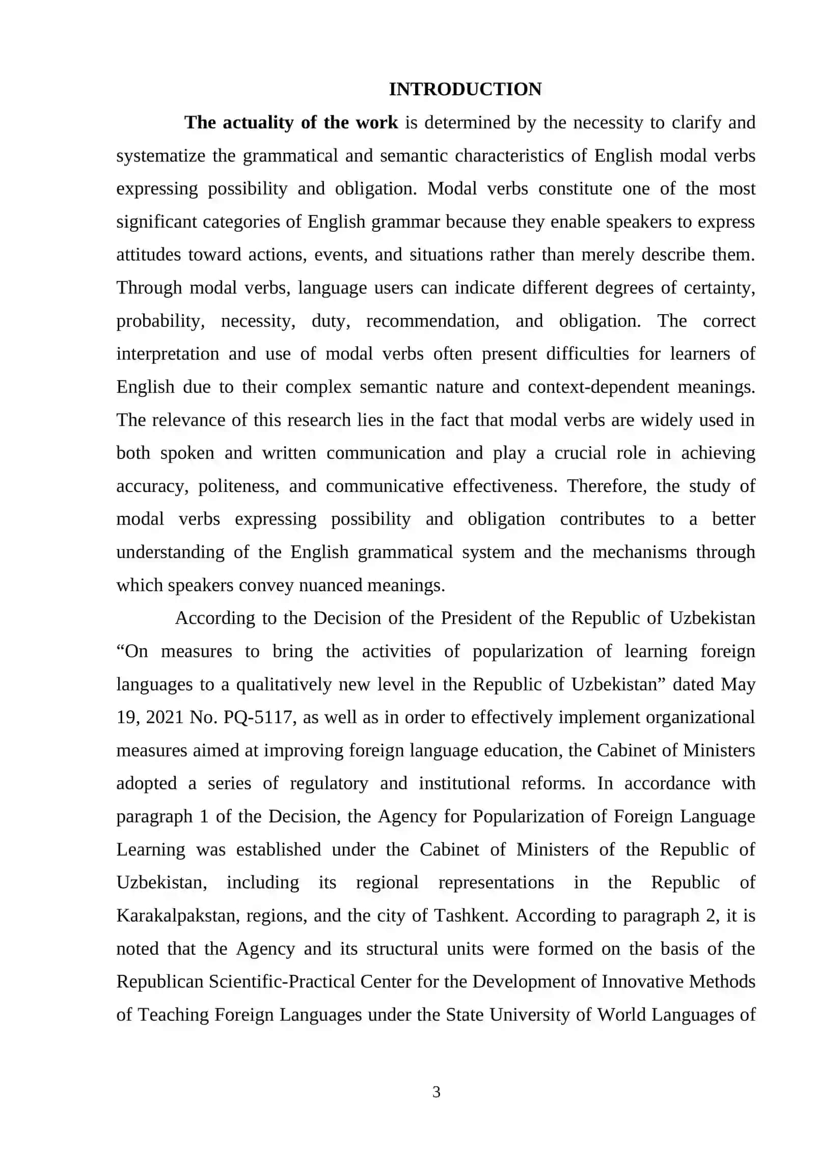 The grammar of english modal verbs expressing possibility, obligation 2
