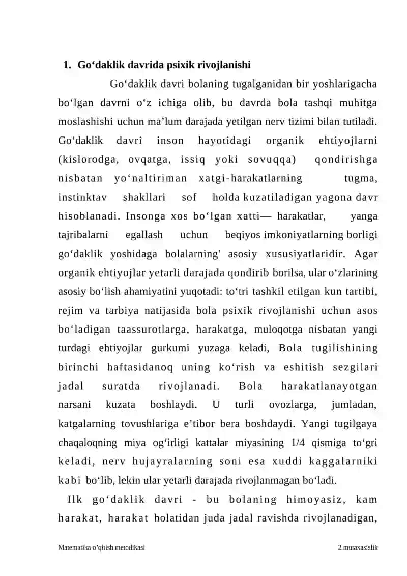Goʻdaklik Davrida Psixofiziologik Oʻzgarishlar 2