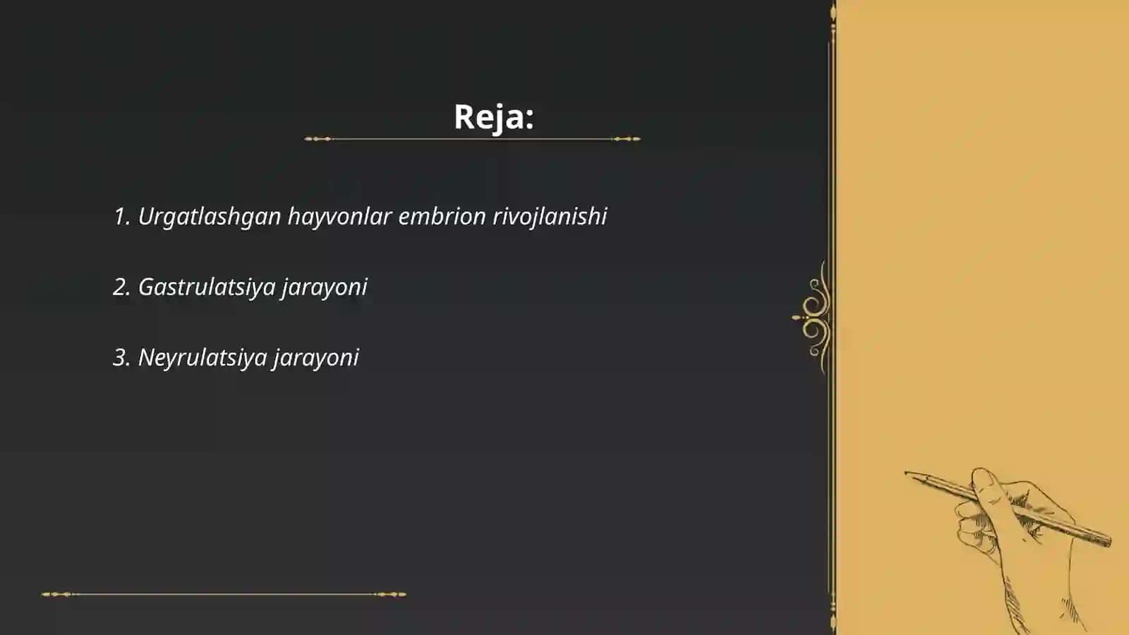 Umurtqali hayvonlar ontogenezi 2