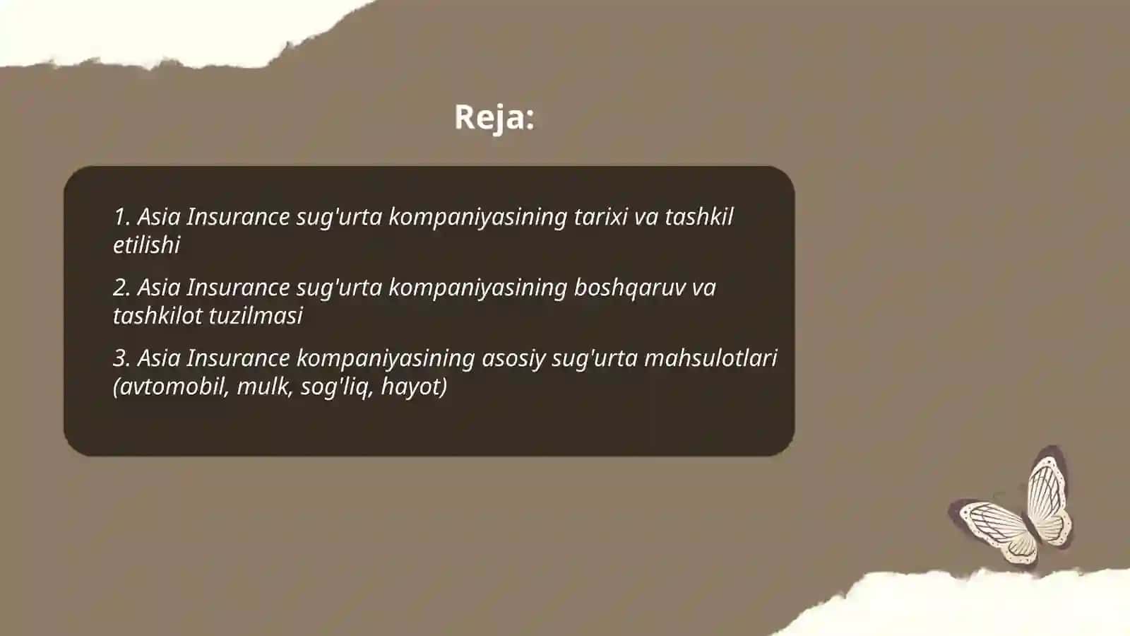 Asia Insurance sug'urta kompaniyasi 2