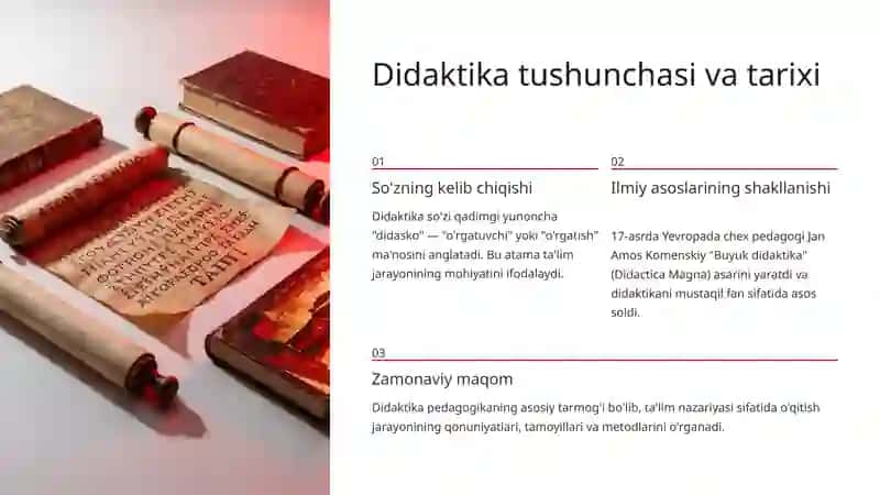 Didaktika tushunchasi va tarixi 2