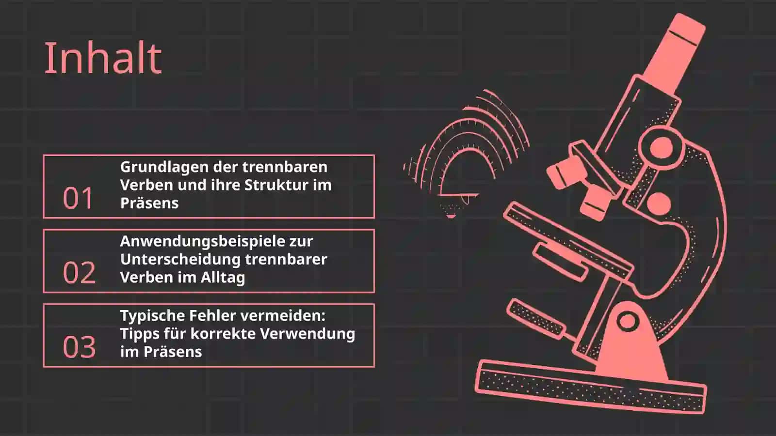 Trennbare vebren im prasens 2