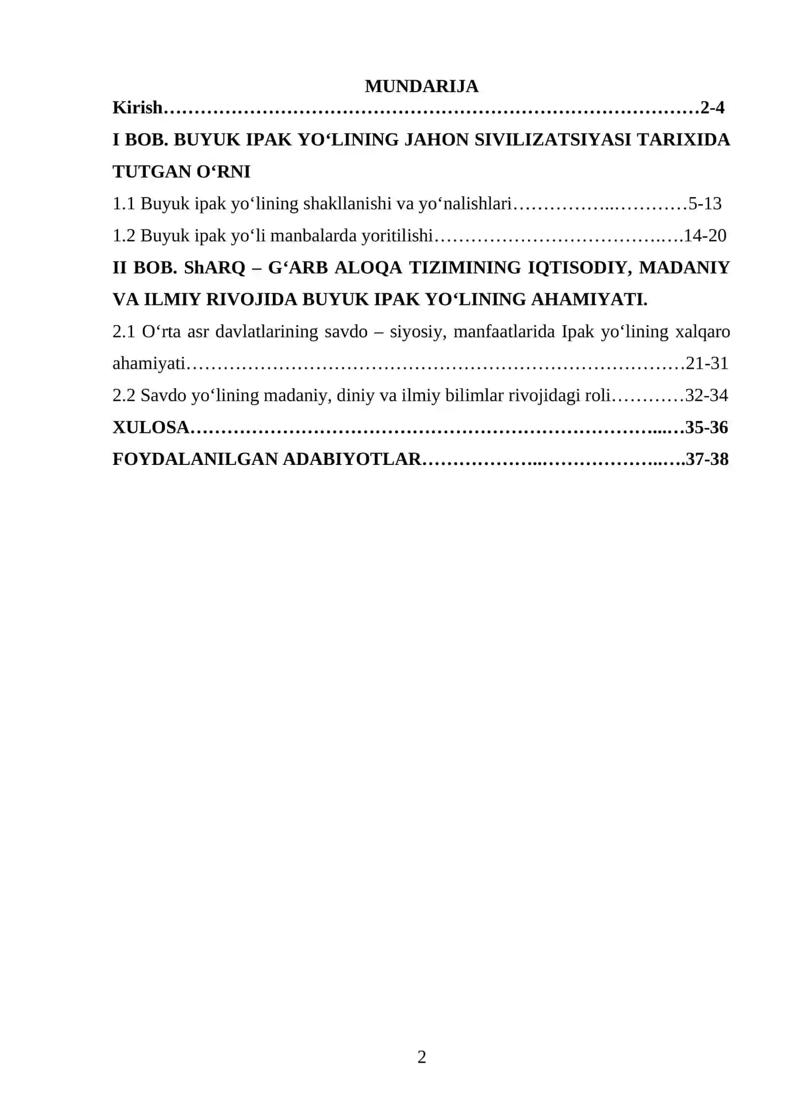 Ipak yo‘lining o‘rta asrlardagi rivoji 2