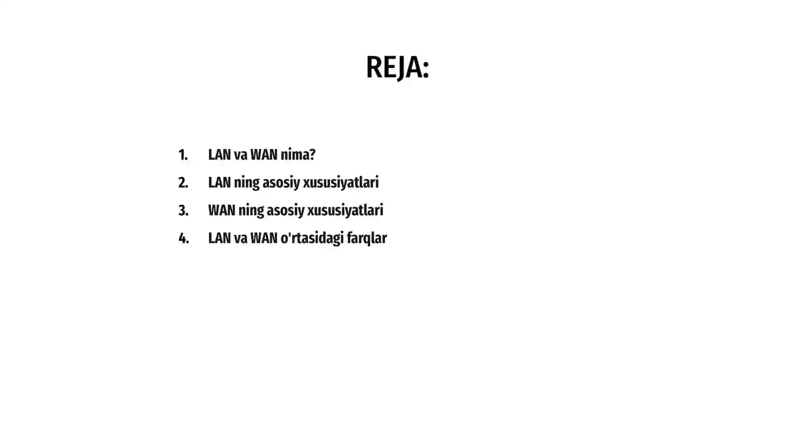 LAN (Local Area Network) va WAN (Wide Area Network) tushunchalari 2