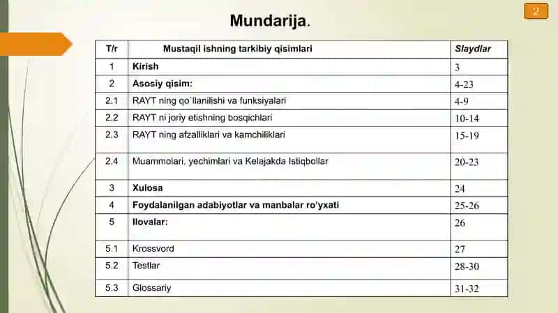 Raqamlashtirilgan yer axborot tizimi 2