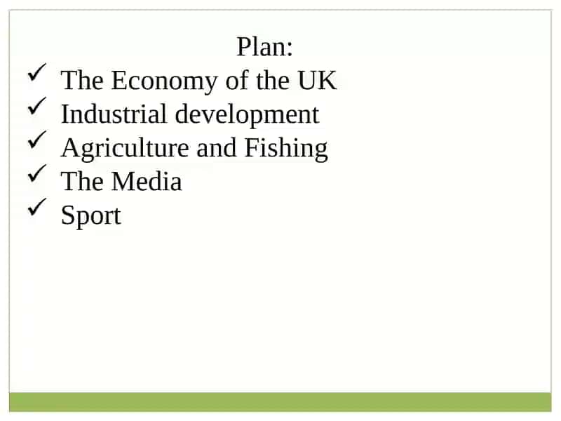 The economy, sport and Mass media in the UK 2