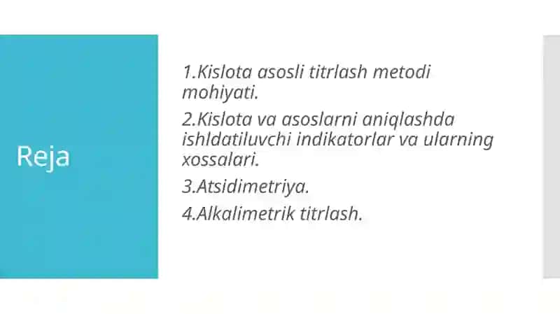 Kislota-asosli titrlash 2