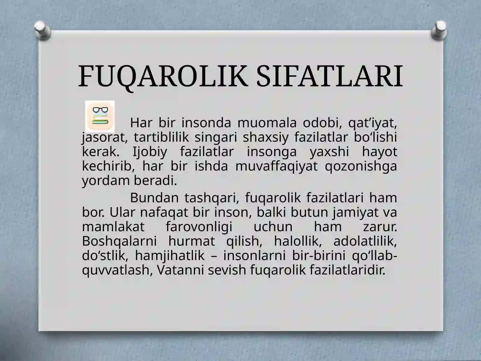Fuqarolik sifatlari 2
