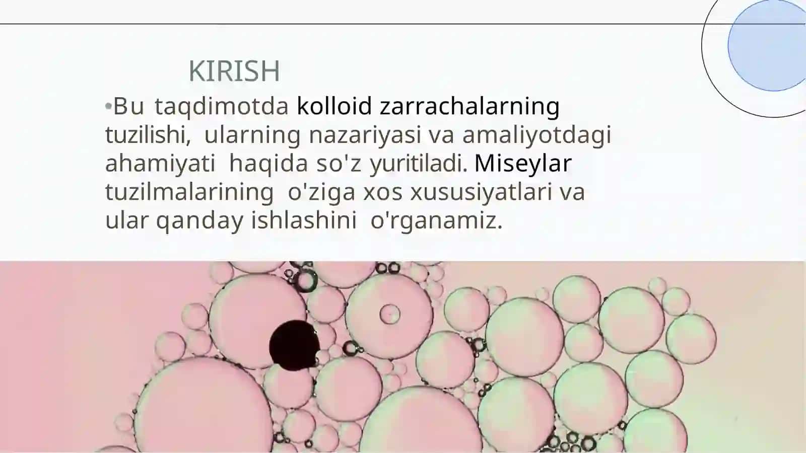 Kolloid zarrachalarning misseylar tuzilishi 2