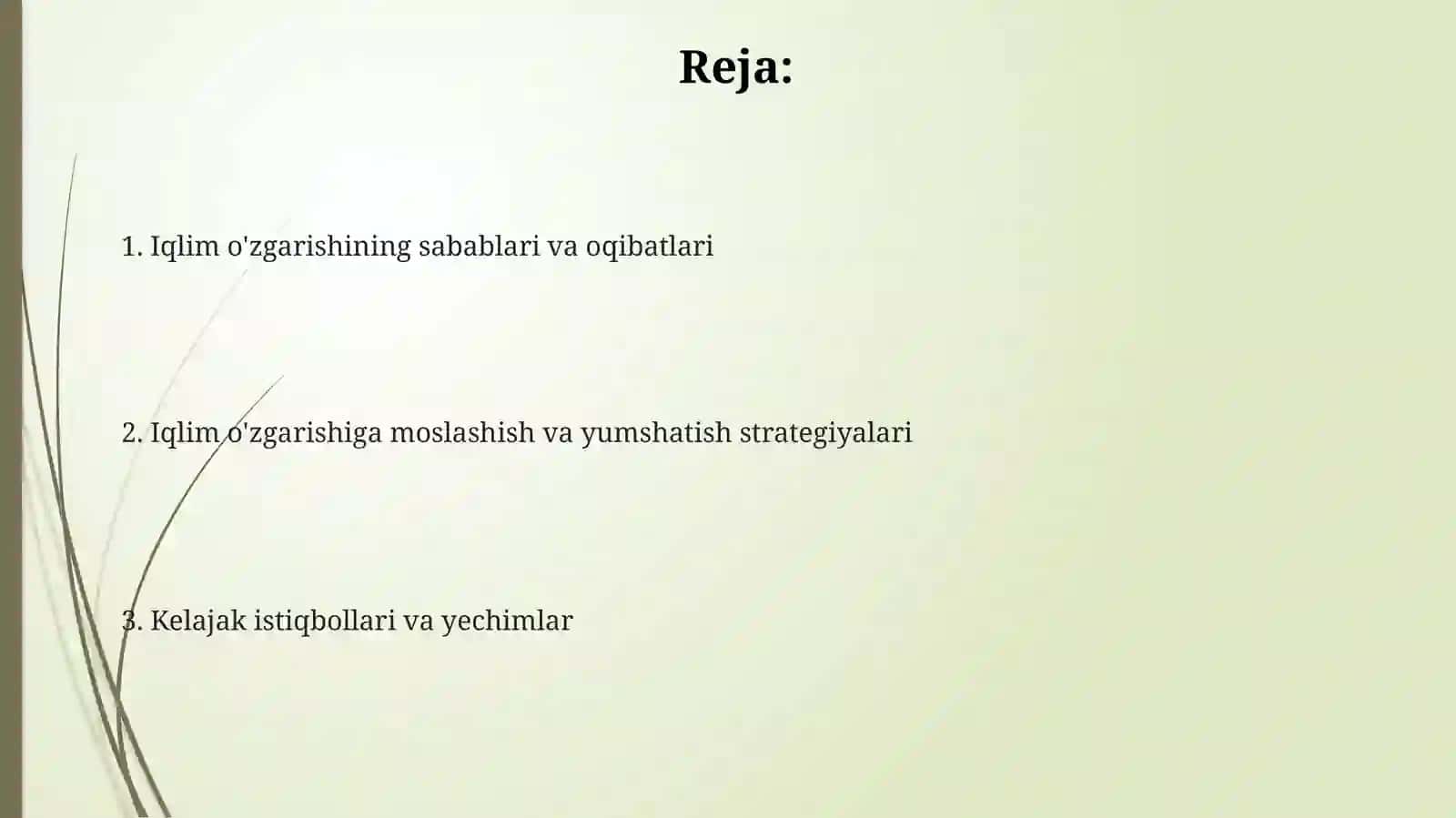 Iqlim va uning turlari 2