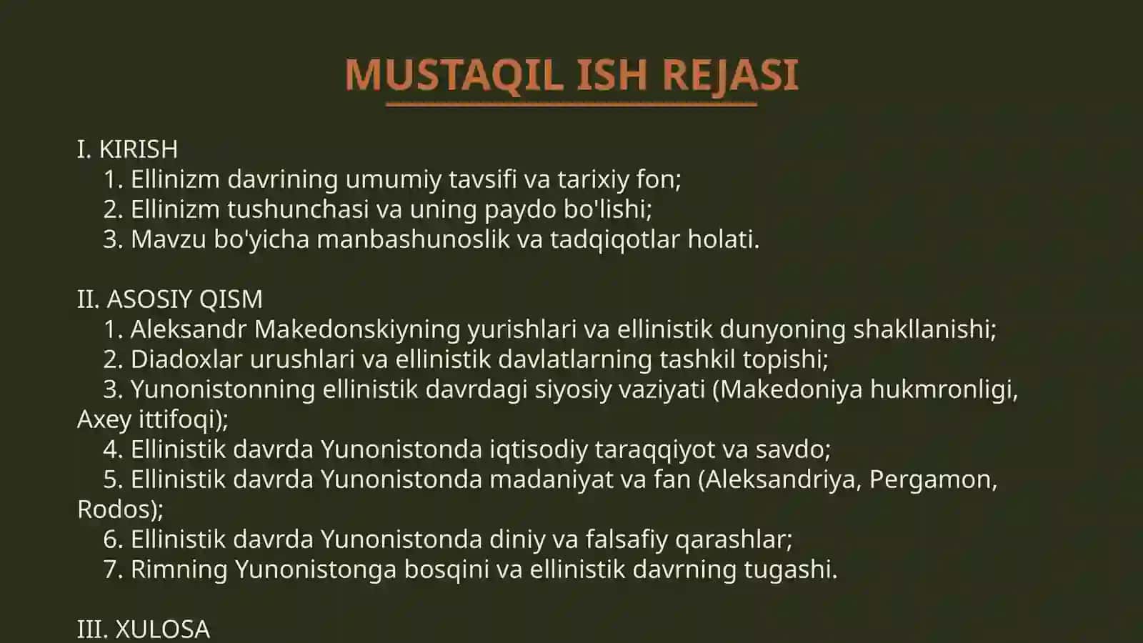 Ellinizm Davrida Yunoniston 2