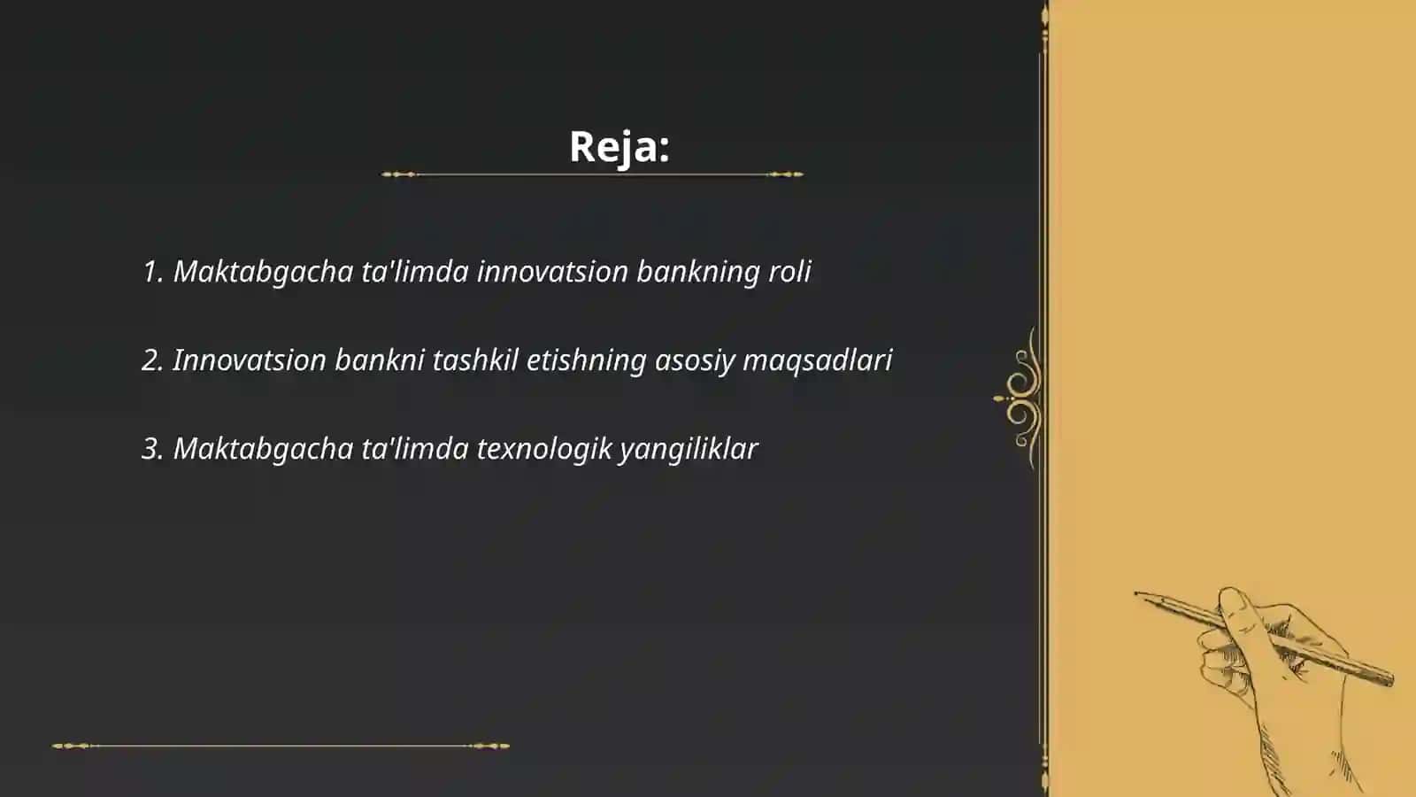 Suvonova Durdonaning qilgan taqdimoti 2