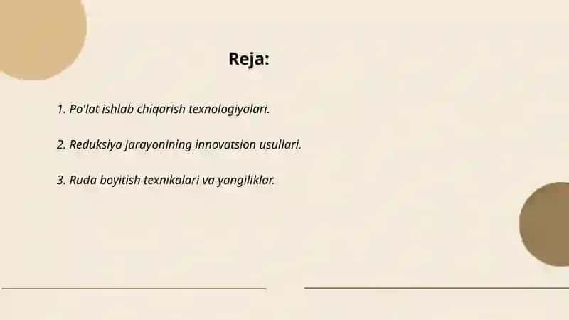 Po'lat ishlab chiqarish texnologiyalari 2