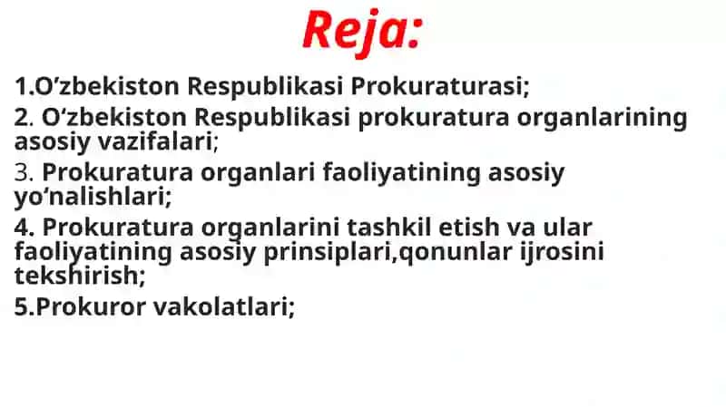 O‘zbekiston Respublikasi Prokuraturasi 2