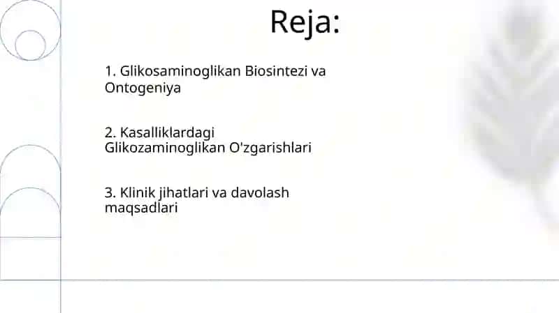 Geteropolisaxaritlarni ontagenez va kasalliklarda oʻzgarishi 2
