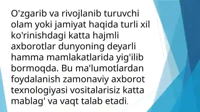 Internet tarmoqlarida axborot makoni haqida tushuncha berish 2