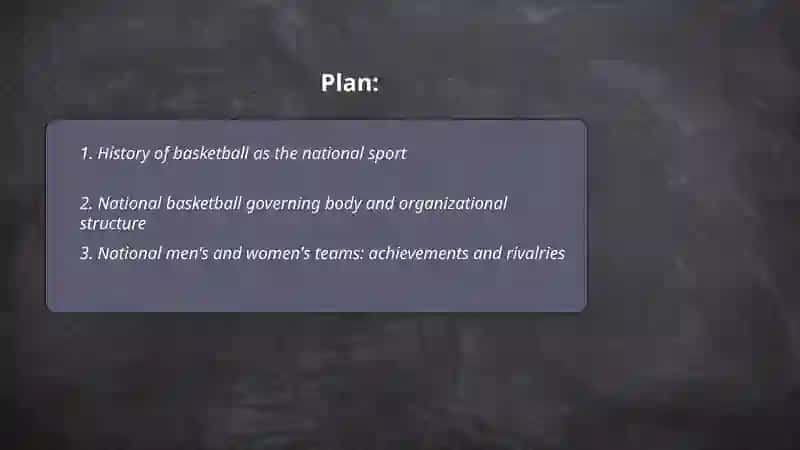 National Sport - Basketball History 2