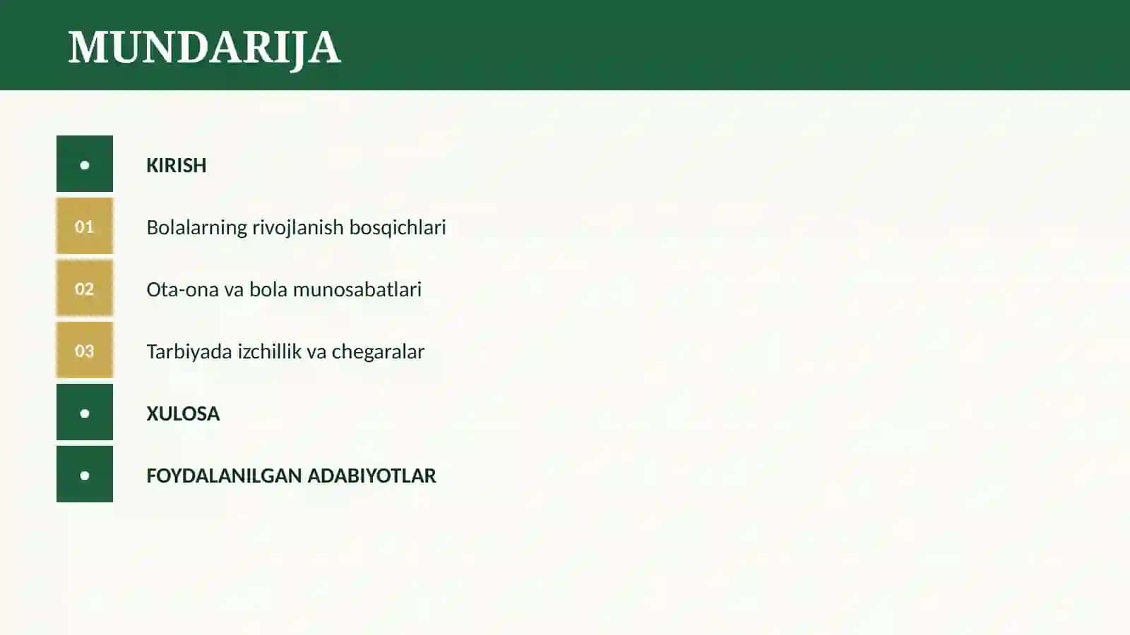 OILADA BOLALARNI MUVAFFAQIYATLI TARBIYALASH SHARTLARI 2
