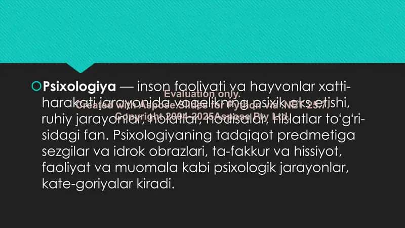 Psixlogiya va mehnat 2
