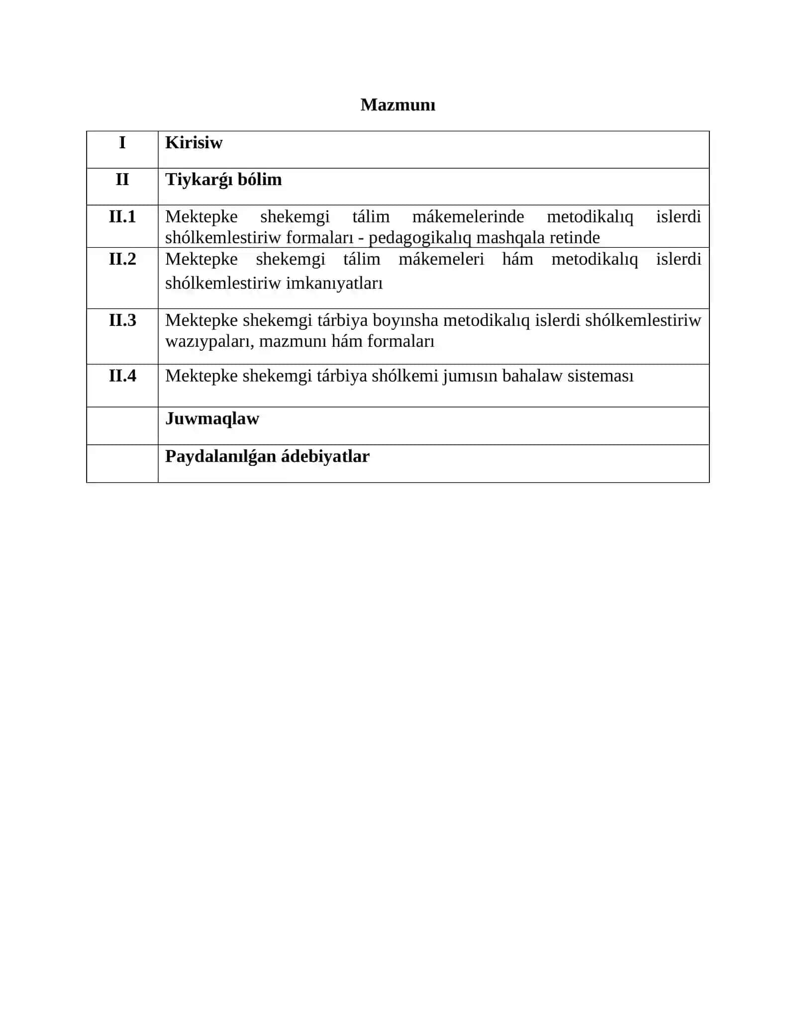 Mektepke shekemgi tálimdi basqarıw hám menejment 2